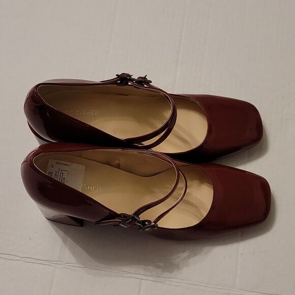 BRAND NEW MARC FISHER DOUBLE-STRAP BLOCK-HEEL PUMPS - Picture 7 of 16